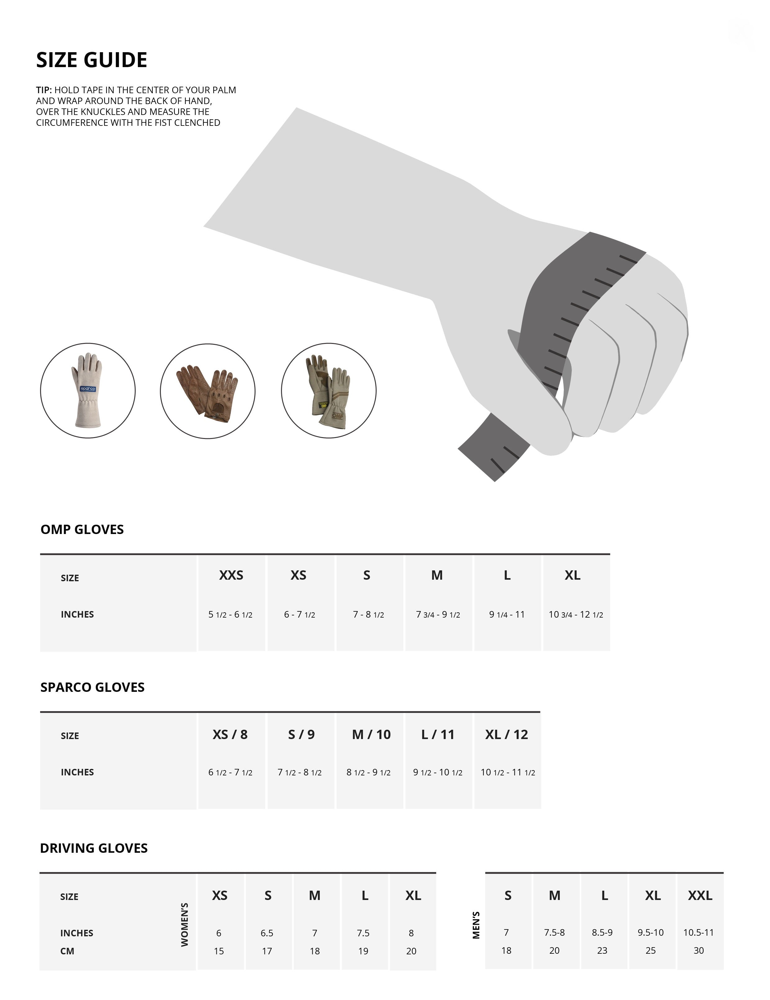 OMP VINTAGE RACE GLOVES – CLEARANCE