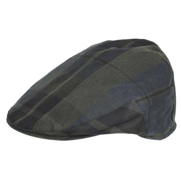 TARTAN WAX FLAT CAP