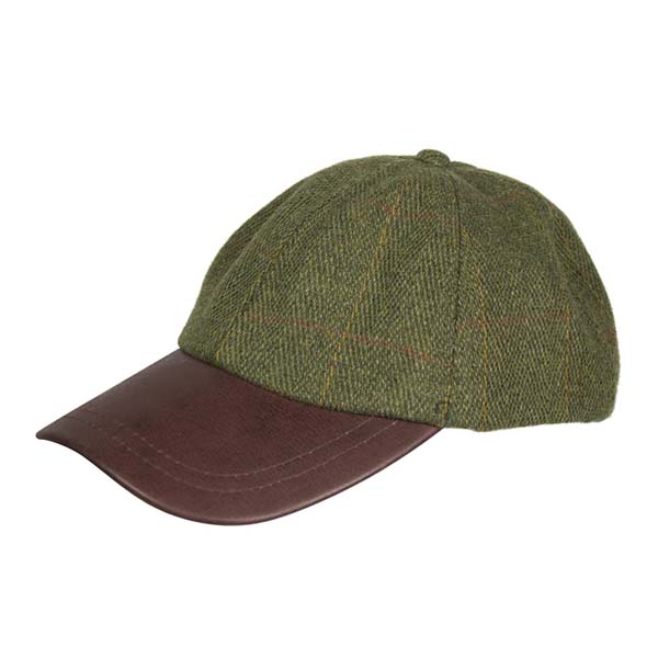 LEATHER PEAK TWEED BASEBALL CAP