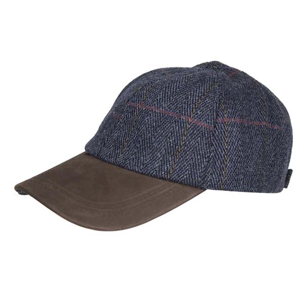 LEATHER PEAK TWEED BASEBALL CAP